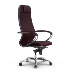 Кресло руководителя Метта Metta L 1m 38K2K Комплект 1 Темно-бордовое