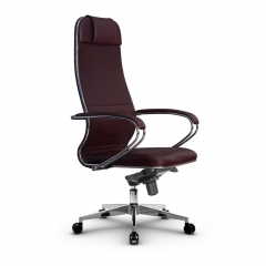 Кресло руководителя Метта Metta L 1m 38K2K Комплект 3 Темно-бордовое
