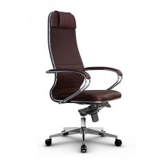 Кресло руководителя Метта Metta L 1m 38K2K Комплект 3 Темно-коричневое