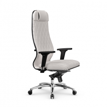 Кресло руководителя Метта Мetta L 1m 40M/2D Infinity Easy Clean MPES Комплект 1 Молочное
