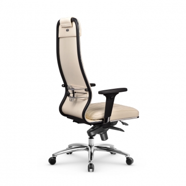 Кресло руководителя Метта Мetta L 1m 40M/2D Infinity Easy Clean MPES Комплект 1 Молочное