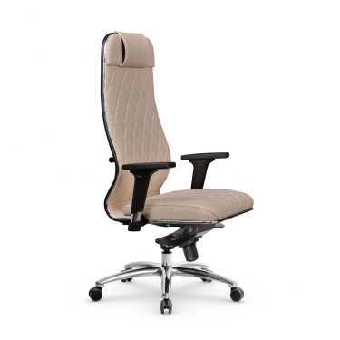 Кресло руководителя Метта Мetta L 1m 40M/2D Infinity Easy Clean MPES Комплект 1 Темно-бежевое