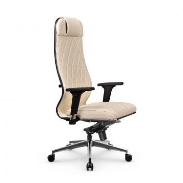 Кресло руководителя Метта Мetta L 1m 40M/2D Infinity Easy Clean MPES Комплект 2 Молочное