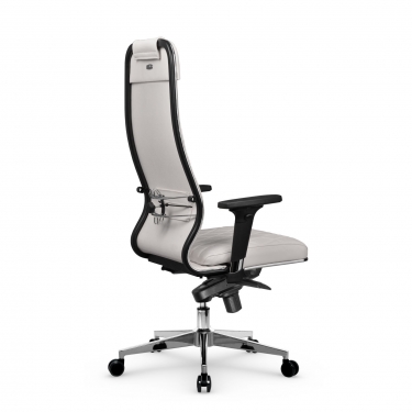 Кресло руководителя Метта Мetta L 1m 40M/2D Infinity Easy Clean MPES Комплект 3 Молочное