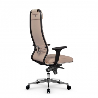 Кресло руководителя Метта Мetta L 1m 40M/2D Infinity Easy Clean MPES Комплект 3 Темно-бежевое