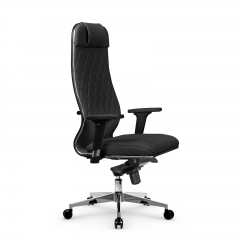 Кресло руководителя Метта Мetta L 1m 40M/2D Infinity Easy Clean MPES Комплект 3 Черное