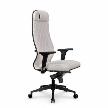 Кресло руководителя Метта Мetta L 1m 40M/2D Infinity Easy Clean MPES Комплект 4 Молочное