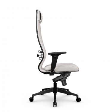 Кресло руководителя Метта Мetta L 1m 40M/2D Infinity Easy Clean MPES Комплект 4 Молочное