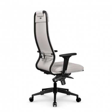 Кресло руководителя Метта Мetta L 1m 40M/2D Infinity Easy Clean MPES Комплект 4 Молочное