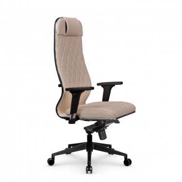 Кресло руководителя Метта Мetta L 1m 40M/2D Infinity Easy Clean MPES Комплект 4 Темно-бежевое