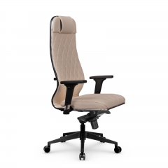 Кресло руководителя Метта Мetta L 1m 40M/2D Infinity Easy Clean MPES Комплект 4 Темно-бежевое