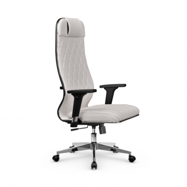 Кресло руководителя Метта Мetta L 1m 40M/2D Infinity Easy Clean MPES Комплект 5 Молочное