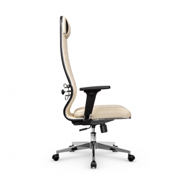 Кресло руководителя Метта Мetta L 1m 40M/2D Infinity Easy Clean MPES Комплект 5 Молочное