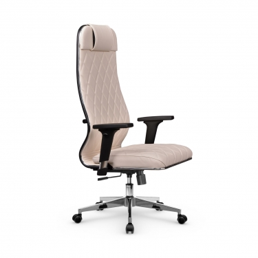 Кресло руководителя Метта Мetta L 1m 40M/2D Infinity Easy Clean MPES Комплект 5 Светло-бежевое