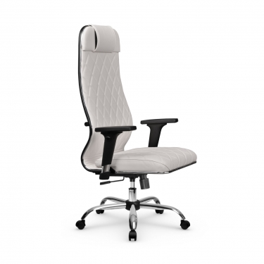 Кресло руководителя Метта Мetta L 1m 40M/2D Infinity Easy Clean MPES Комплект 7 Молочное