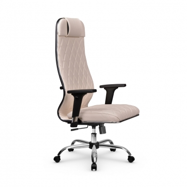 Кресло руководителя Метта Мetta L 1m 40M/2D Infinity Easy Clean MPES Комплект 7 Светло-бежевое