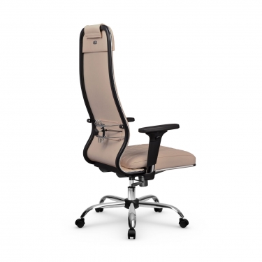 Кресло руководителя Метта Мetta L 1m 40M/2D Infinity Easy Clean MPES Комплект 7 Темно-бежевое