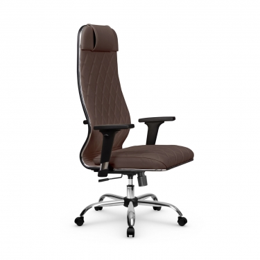 Кресло руководителя Метта Мetta L 1m 40M/2D Infinity Easy Clean MPES Комплект 7 Темно-коричневое