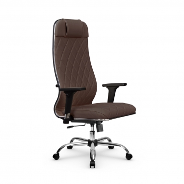 Кресло руководителя Метта Мetta L 1m 40M/2D Infinity Easy Clean MPES Комплект 7 Темно-коричневое