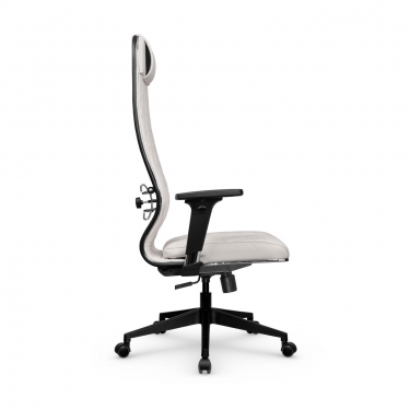 Кресло руководителя Метта Мetta L 1m 40M/2D Infinity Easy Clean MPES Комплект 8 Молочное