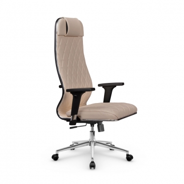 Кресло руководителя Метта Мetta L 1m 40M/2D Infinity Easy Clean MPES Комплект 9 Темно-бежевое