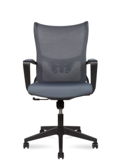 Кресло офисное Норден WAVE LB M3-MBLACK Серый