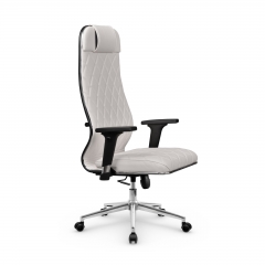 Кресло руководителя Метта Мetta L 1m 40M/2D Infinity Easy Clean MPES Комплект 10 Белое