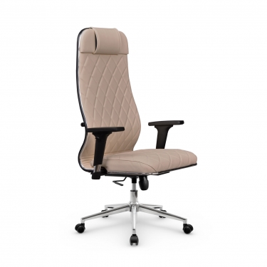 Кресло руководителя Метта Мetta L 1m 40M/2D Infinity Easy Clean MPES Комплект 10 Темно-бежевое