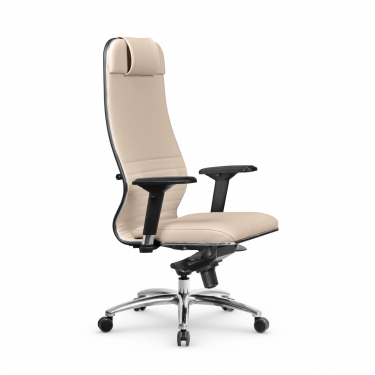 Кресло руководителя Метта Мetta L 1m 38K2/4D Infinity Easy Clean MPES Комплект 1 Молочное