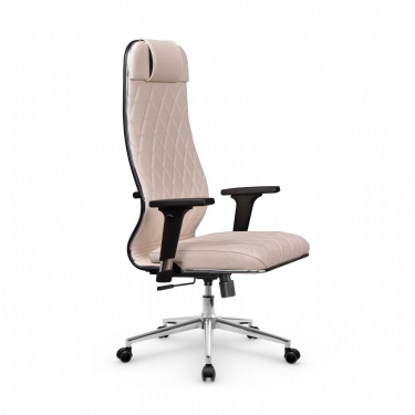 Кресло руководителя Метта Мetta L 1m 40M/2D Infinity Easy Clean MPES Комплект 9 Светло-бежевое