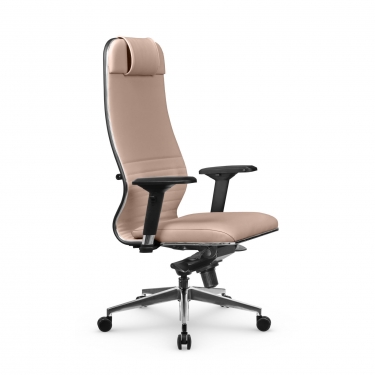 Кресло руководителя Метта Мetta L 1m 38K2/4D Infinity Easy Clean MPES Комплект 2 Темно-бежевое
