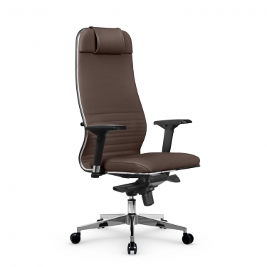 Кресло руководителя Метта Мetta L 1m 38K2/4D Infinity Easy Clean MPES Комплект 3 Светло-коричневое