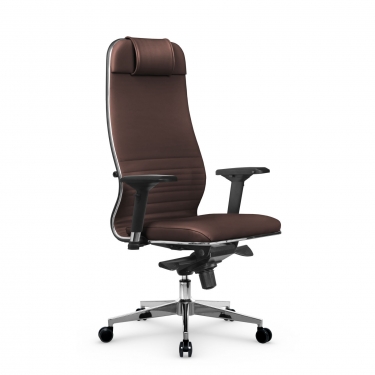 Кресло руководителя Метта Мetta L 1m 38K2/4D Infinity Easy Clean MPES Комплект 3 Темно-коричневое