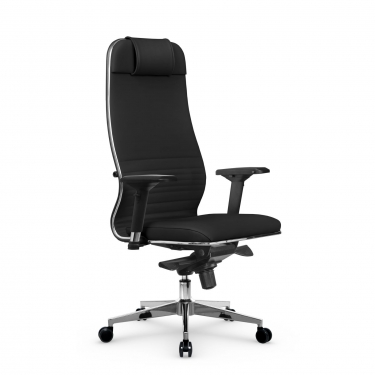 Кресло руководителя Метта Мetta L 1m 38K2/4D Infinity Easy Clean MPES Комплект 3 Черное