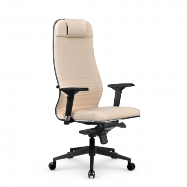 Кресло руководителя Метта Мetta L 1m 38K2/4D Infinity Easy Clean MPES Комплект 4 Молочное