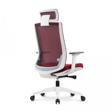 Кресло руководителя Норден RUBY white frame Красный