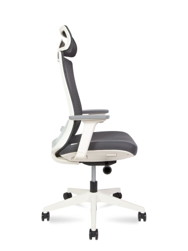 Кресло руководителя Норден RUBY white frame Черный