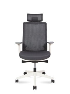 Кресло руководителя Норден RUBY white frame Черный