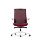 Кресло офисное Норден RUBY LB крестовина алюминий Красный