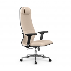 Кресло руководителя Метта Мetta L 1m 38K2/4D Infinity Easy Clean MPES Комплект 5 Молочное