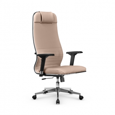 Кресло руководителя Метта Мetta L 1m 38K2/4D Infinity Easy Clean MPES Комплект 5 Темно-бежевое