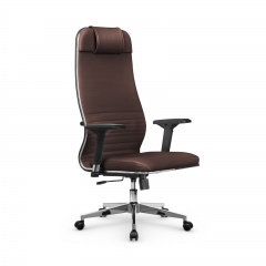 Кресло руководителя Метта Мetta L 1m 38K2/4D Infinity Easy Clean MPES Комплект 5 Темно-коричневое