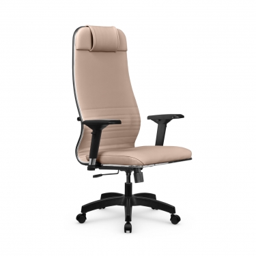 Кресло руководителя Метта Мetta L 1m 38K2/4D Infinity Easy Clean MPES Комплект 6 Темно-бежевое