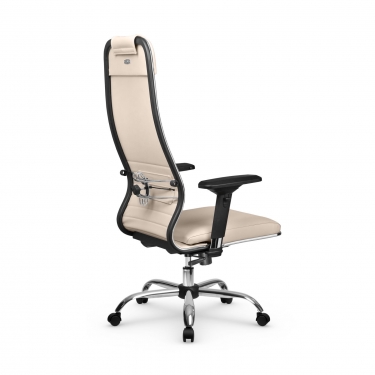 Кресло руководителя Метта Мetta L 1m 38K2/4D Infinity Easy Clean MPES Комплект 7 Молочное