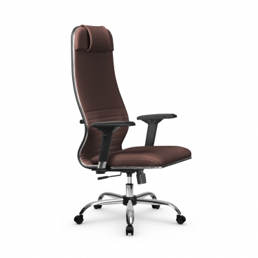 Кресло руководителя Метта Мetta L 1m 38K2/4D Infinity Easy Clean MPES Комплект 7 Темно-коричневое