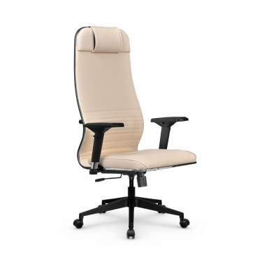 Кресло руководителя Метта Мetta L 1m 38K2/4D Infinity Easy Clean MPES Комплект 8 Молочное
