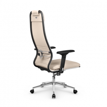 Кресло руководителя Метта Мetta L 1m 38K2/4D Infinity Easy Clean MPES Комплект 9 Молочное