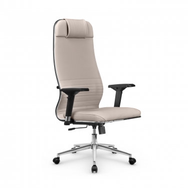 Кресло руководителя Метта Мetta L 1m 38K2/4D Infinity Easy Clean MPES Комплект 9 Светло-бежевое