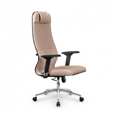 Кресло руководителя Метта Мetta L 1m 38K2/4D Infinity Easy Clean MPES Комплект 10 Темно-бежевое