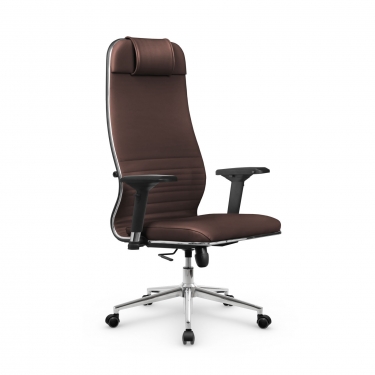 Кресло руководителя Метта Мetta L 1m 38K2/4D Infinity Easy Clean MPES Комплект 10 Темно-коричневое